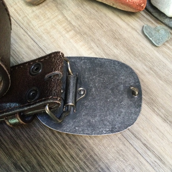 Lapis Belt Buckle & Leather Belt - Picture 4 of 8